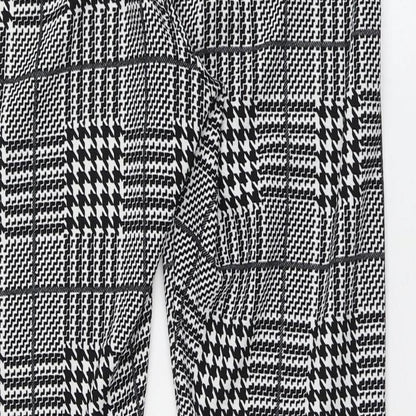 SheIn Womens Multicoloured Houndstooth Polyester Jogger Leggings  L26 in