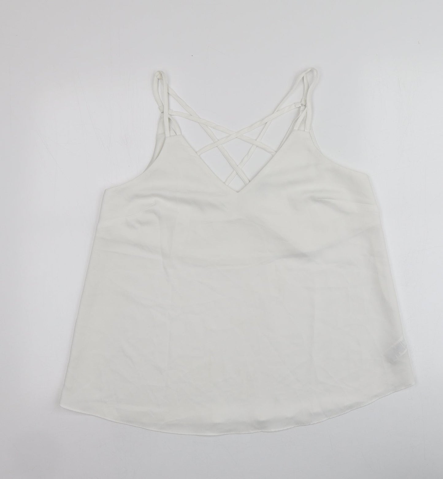 Womens UK Size 12 NEXT Ivory Basic Blouse