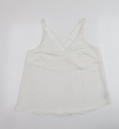 Womens UK Size 12 NEXT Ivory Basic Blouse