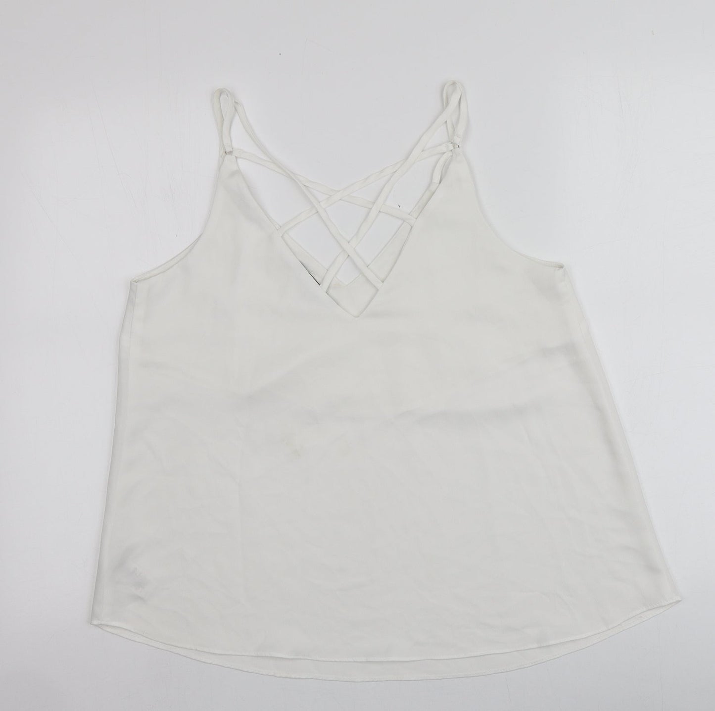 Womens UK Size 12 NEXT Ivory Basic Blouse