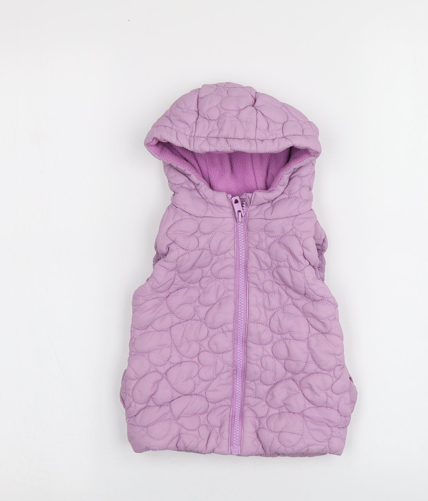Dunnes Stores Girls Purple   Gilet Jacket Size 12-18 Months