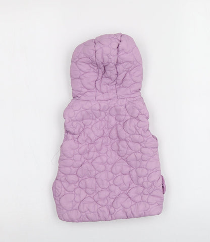 Dunnes Stores Girls Purple   Gilet Jacket Size 12-18 Months