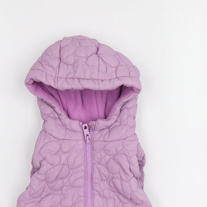 Dunnes Stores Girls Purple   Gilet Jacket Size 12-18 Months
