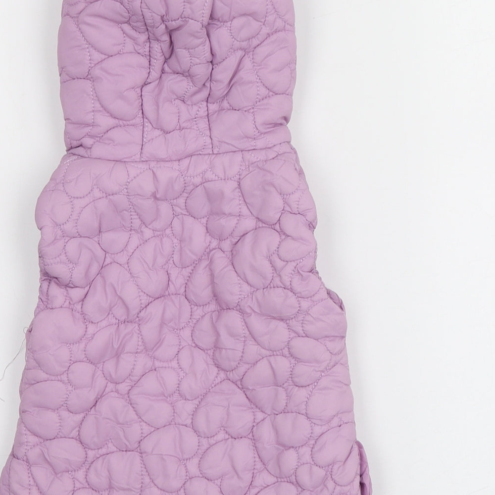 Dunnes Stores Girls Purple   Gilet Jacket Size 12-18 Months
