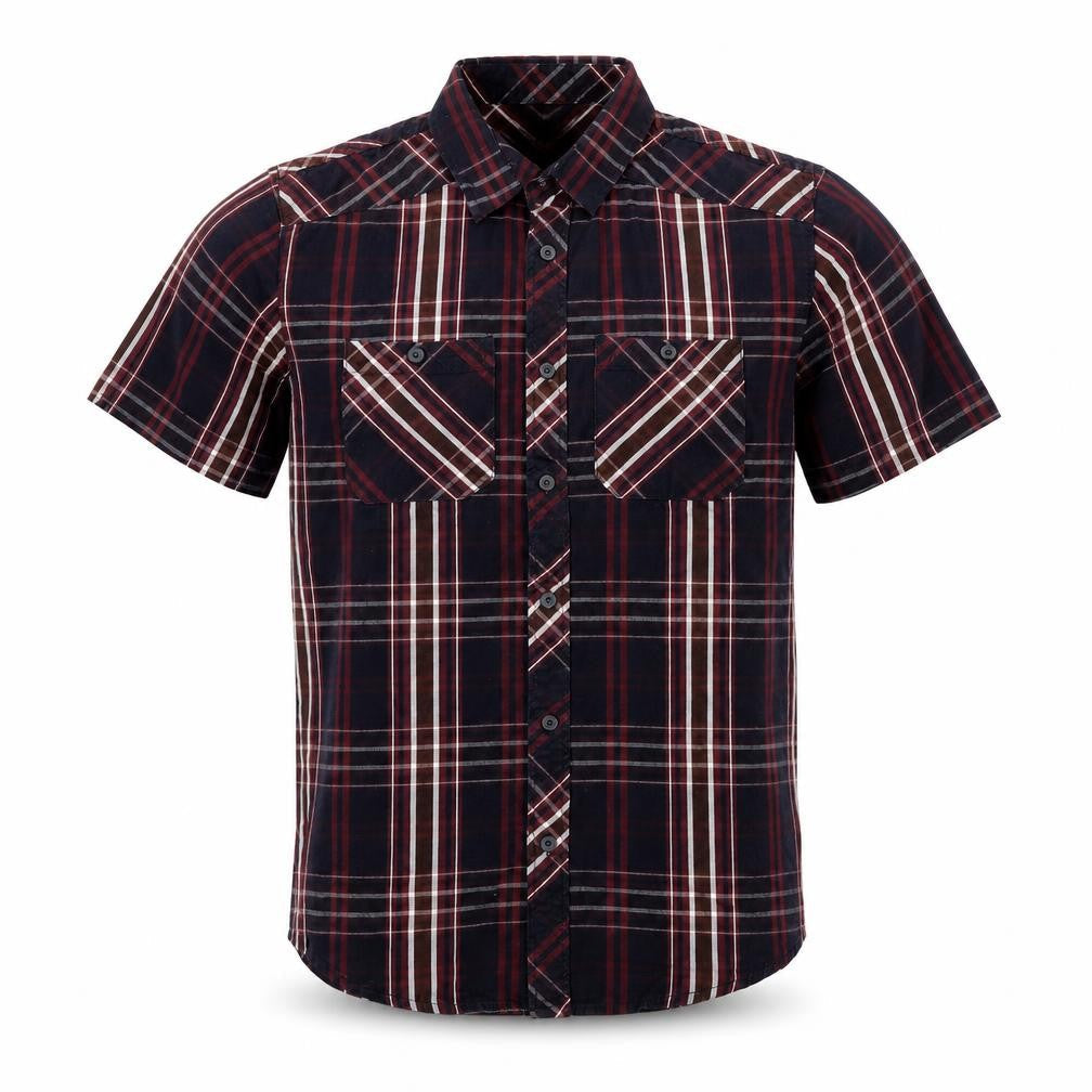 Mens UK Size S Twisted Soul Multicoloured  Button-Up Short Sleeve Casual Shirt