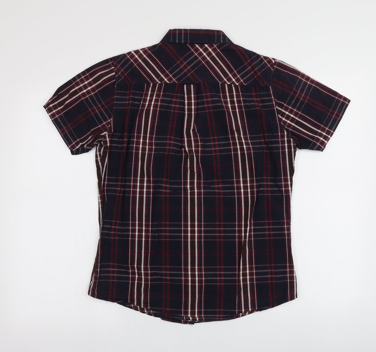 Mens UK Size S Twisted Soul Multicoloured  Button-Up Short Sleeve Casual Shirt