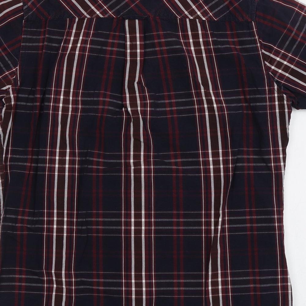 Mens UK Size S Twisted Soul Multicoloured  Button-Up Short Sleeve Casual Shirt