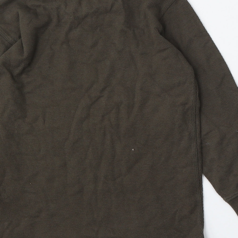 NEXT Boys Green Round Neck  Cotton Pullover Jumper Size 6 Years