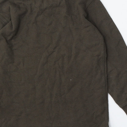 NEXT Boys Green Round Neck  Cotton Pullover Jumper Size 6 Years
