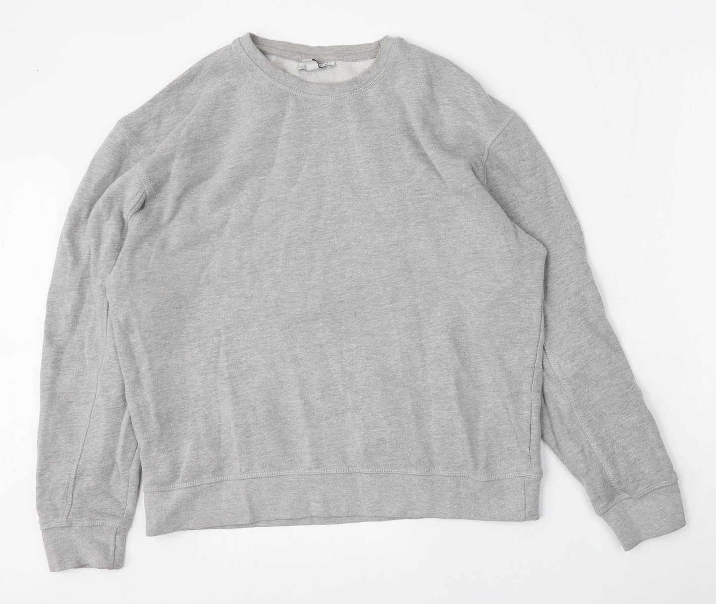 Topshop Mens Grey  Cotton Pullover Sweatshirt Size S