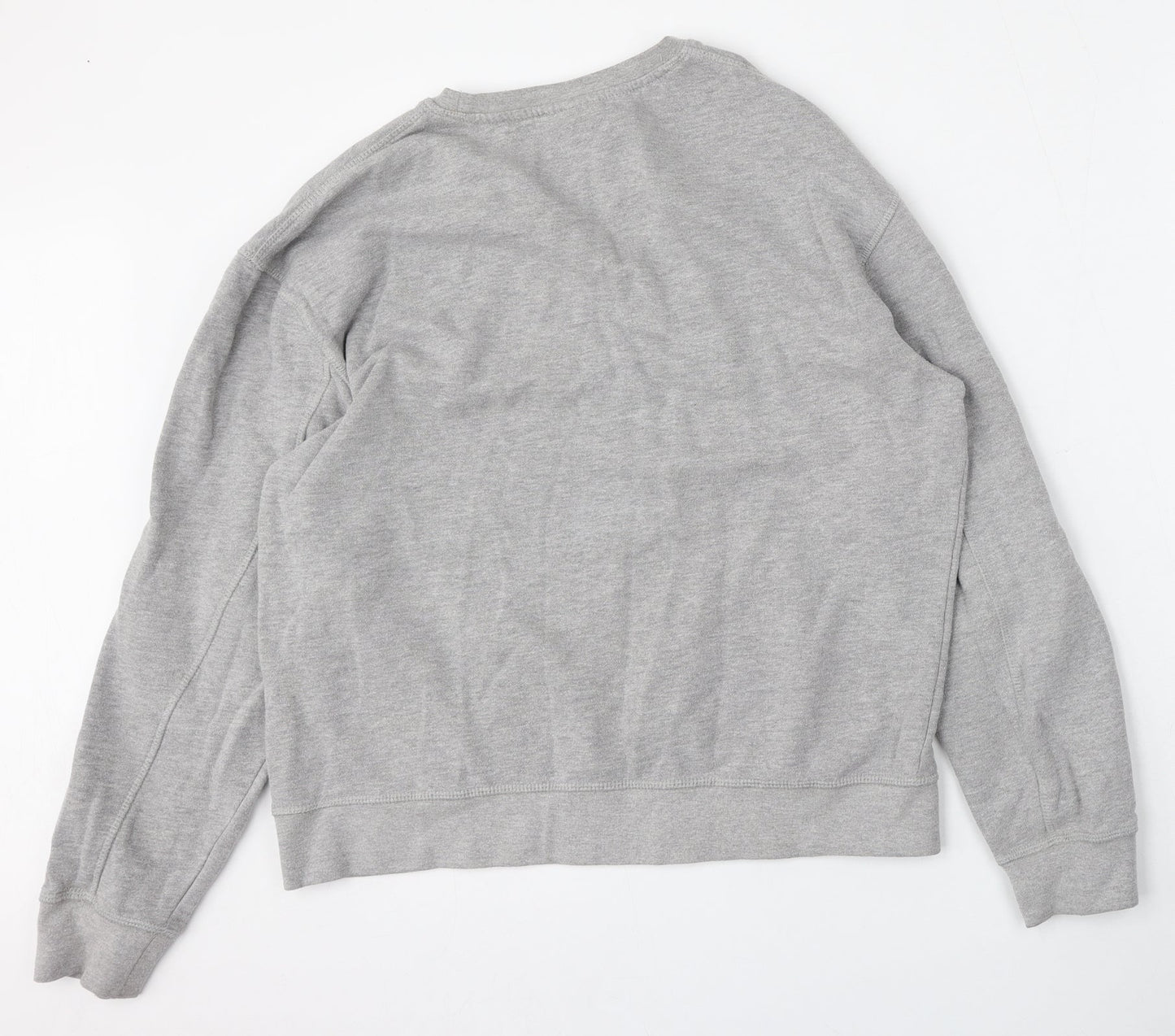 Topshop Mens Grey  Cotton Pullover Sweatshirt Size S