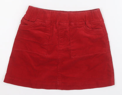 Dunnes Girls Red  Polyester A-Line Skirt Size 3-4 Years  Regular  - Kitten