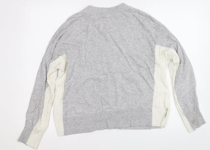 Womens UK Size 10 Jack Wills Grey Pullover Jumper