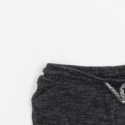 Matalan Baby Grey  Cotton Cropped Trousers Size 9-12 Months  Drawstring