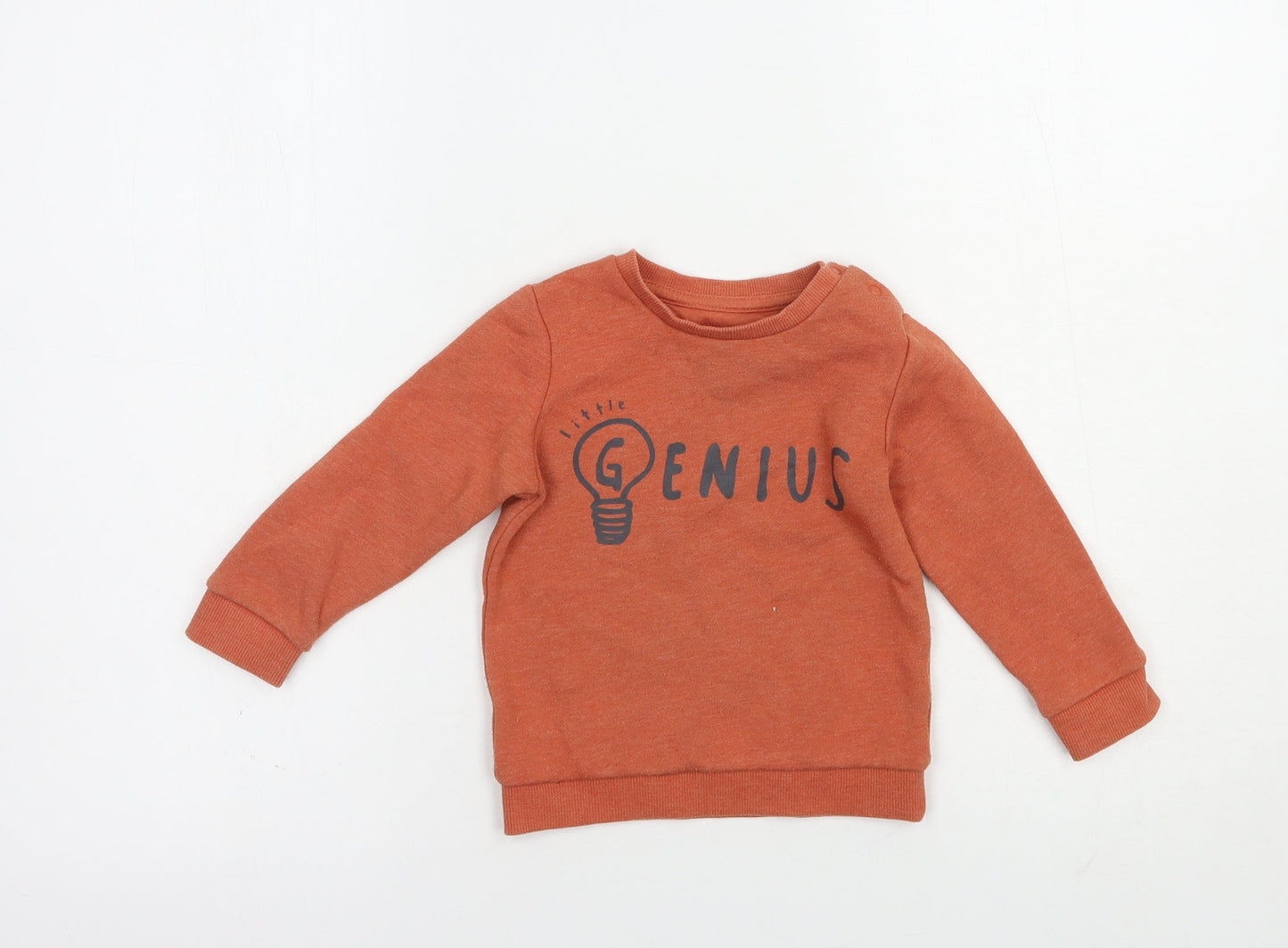 F&F Baby Brown  Cotton Pullover Jumper Size 12-18 Months  Pullover - Genius