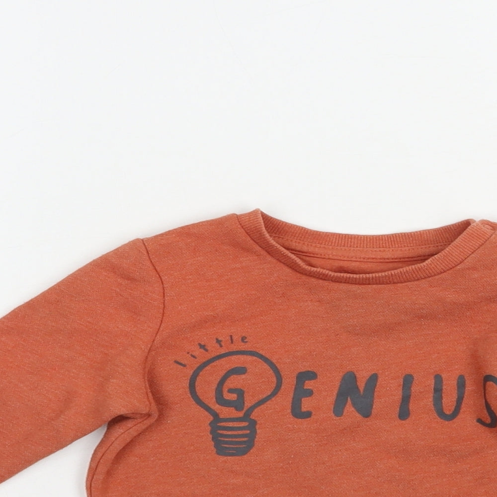 F&F Baby Brown  Cotton Pullover Jumper Size 12-18 Months  Pullover - Genius