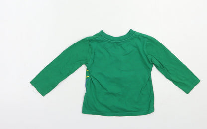 Primark Baby Green  Cotton Kimono T-Shirt Size 18-24 Months Crew Neck Pullover - Mickey Mouse