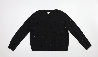 Womens UK Size S H&M Grey Pullover Jumper