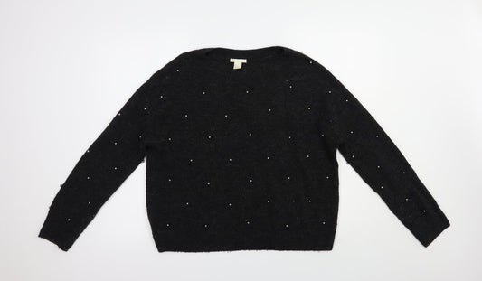 Womens UK Size S H&M Grey Pullover Jumper