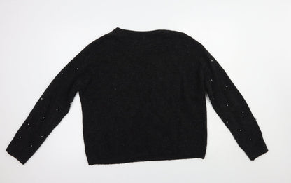 Womens UK Size S H&M Grey Pullover Jumper