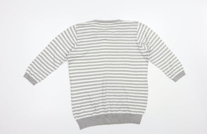 Womens UK Size M Preworn Grey Pullover Jumper