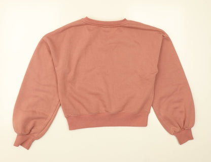 Primark Womens Pink V-Neck  Polyester Pullover Jumper Size XS   - Minnie Mouse