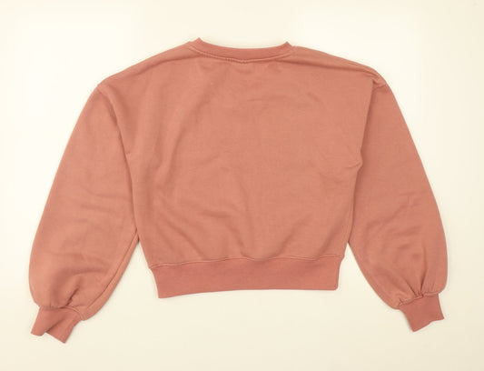 Primark Womens Pink V-Neck  Polyester Pullover Jumper Size XS   - Minnie Mouse