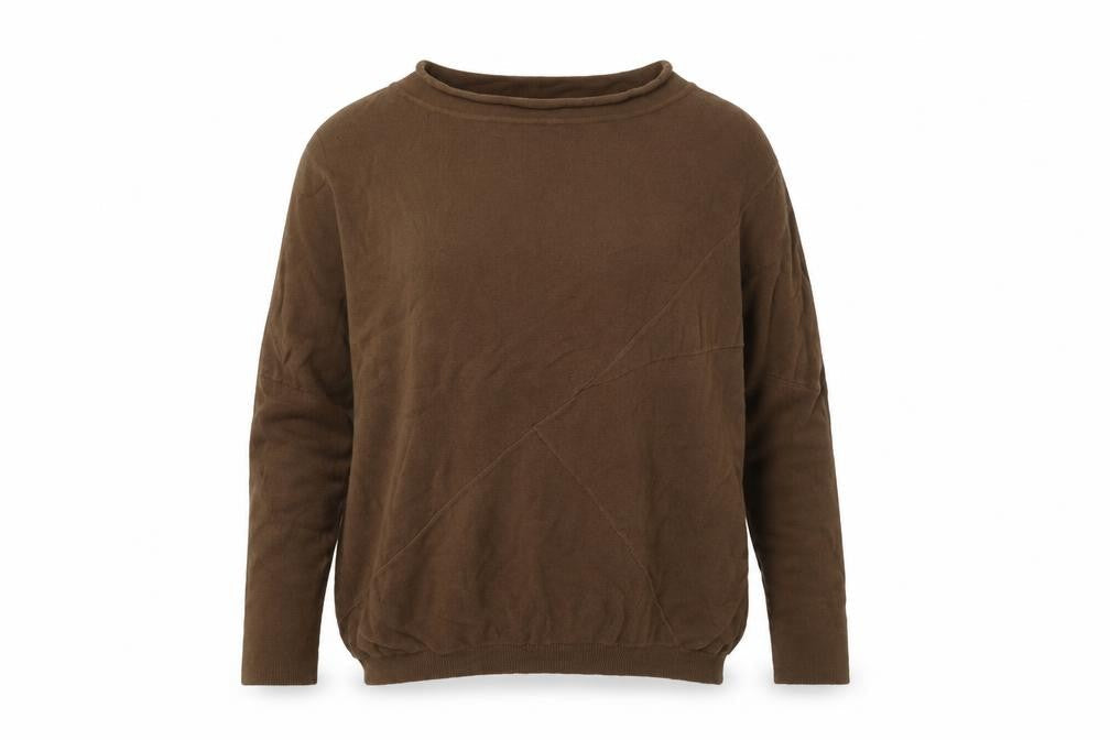 Womens UK Size 10 Label Lab Brown Pullover Jumper