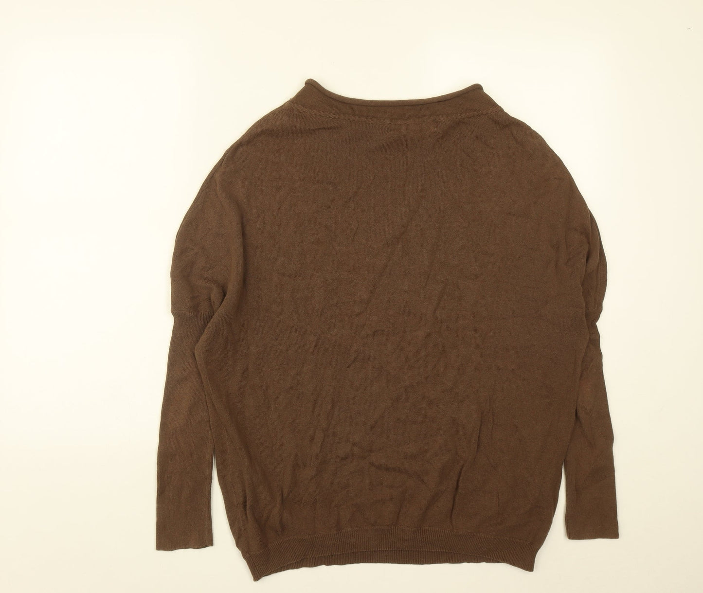 Womens UK Size 10 Label Lab Brown Pullover Jumper