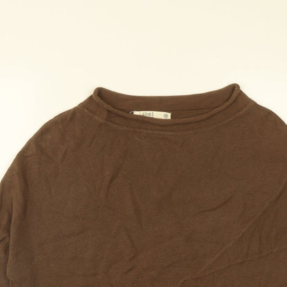 Womens UK Size 10 Label Lab Brown Pullover Jumper
