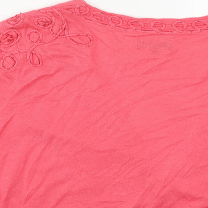 Womens UK Size 16 Marks and Spencer Pink Shrug Jumper