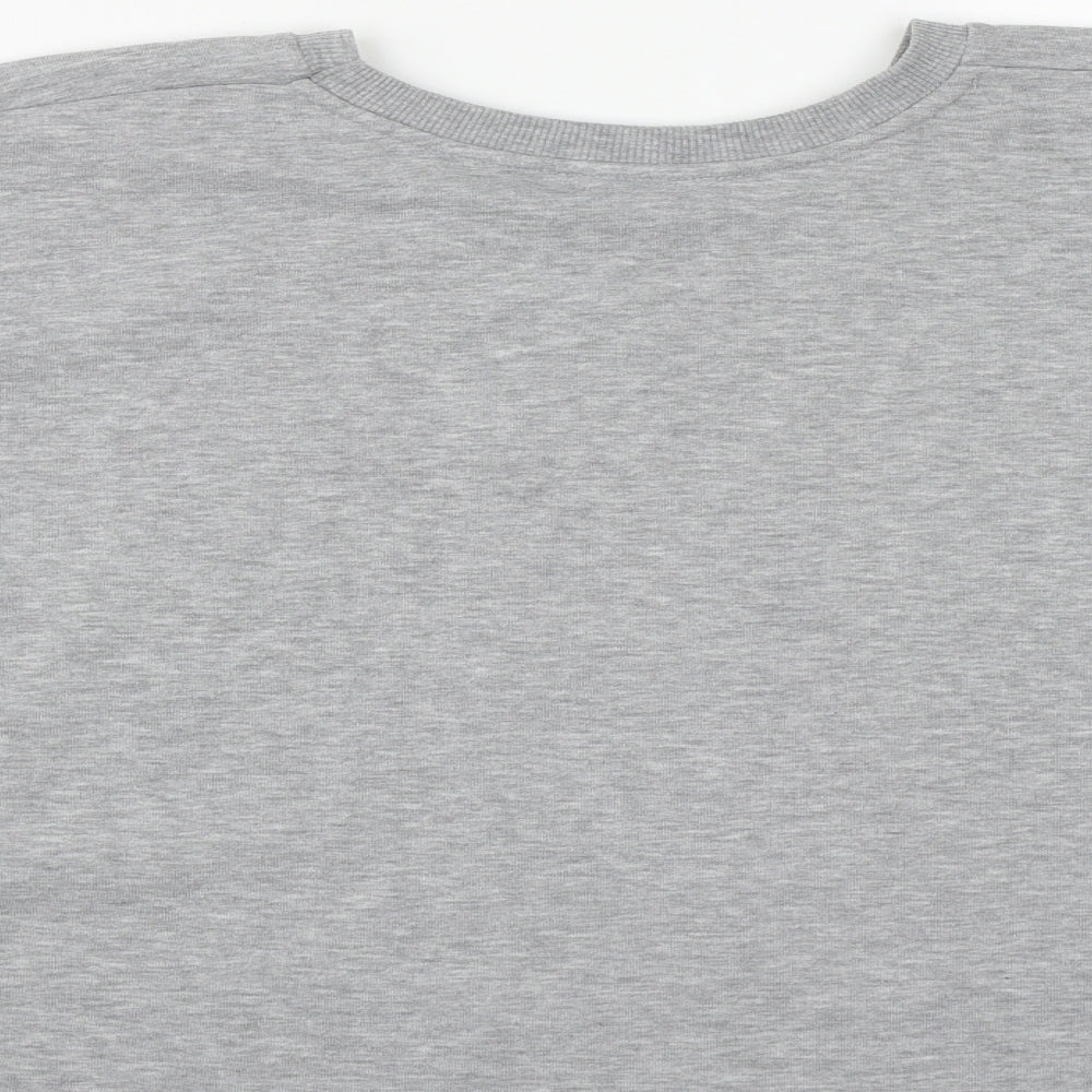 Primark Womens Grey  Polyester Pullover Sweatshirt Size L