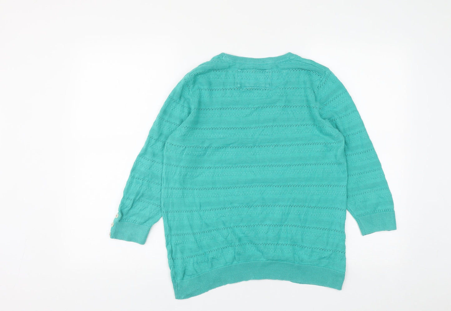 Womens UK Size 12 Marks and Spencer Green Pullover Jumper