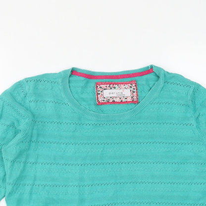 Womens UK Size 12 Marks and Spencer Green Pullover Jumper