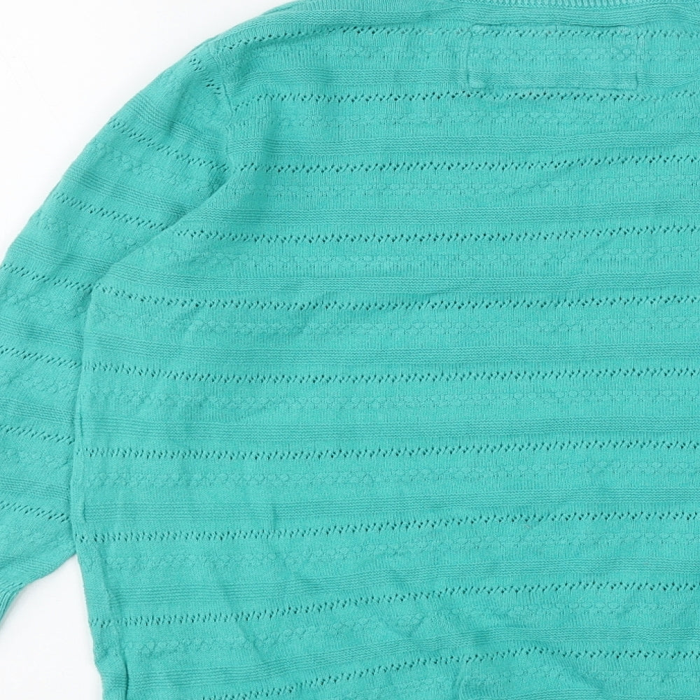 Womens UK Size 12 Marks and Spencer Green Pullover Jumper