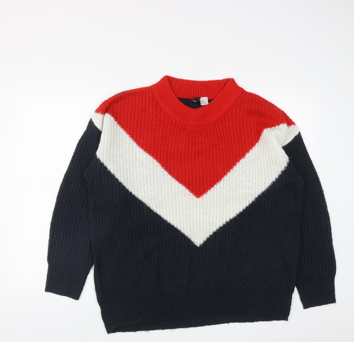 Womens UK Size M H&M Multicoloured Pullover Jumper