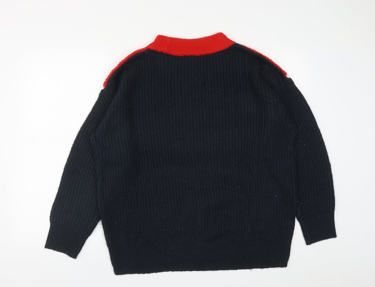 Womens UK Size M H&M Multicoloured Pullover Jumper