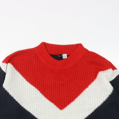Womens UK Size M H&M Multicoloured Pullover Jumper