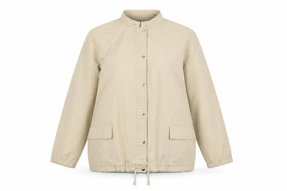 St Michael Womens Beige Jacket Size 18 Zip
