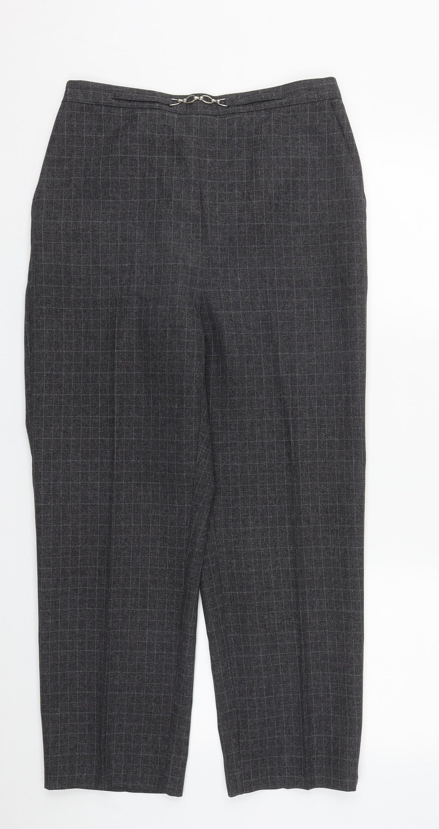 Womens UK Size 12 EWM Regular Fit  Grey Trousers