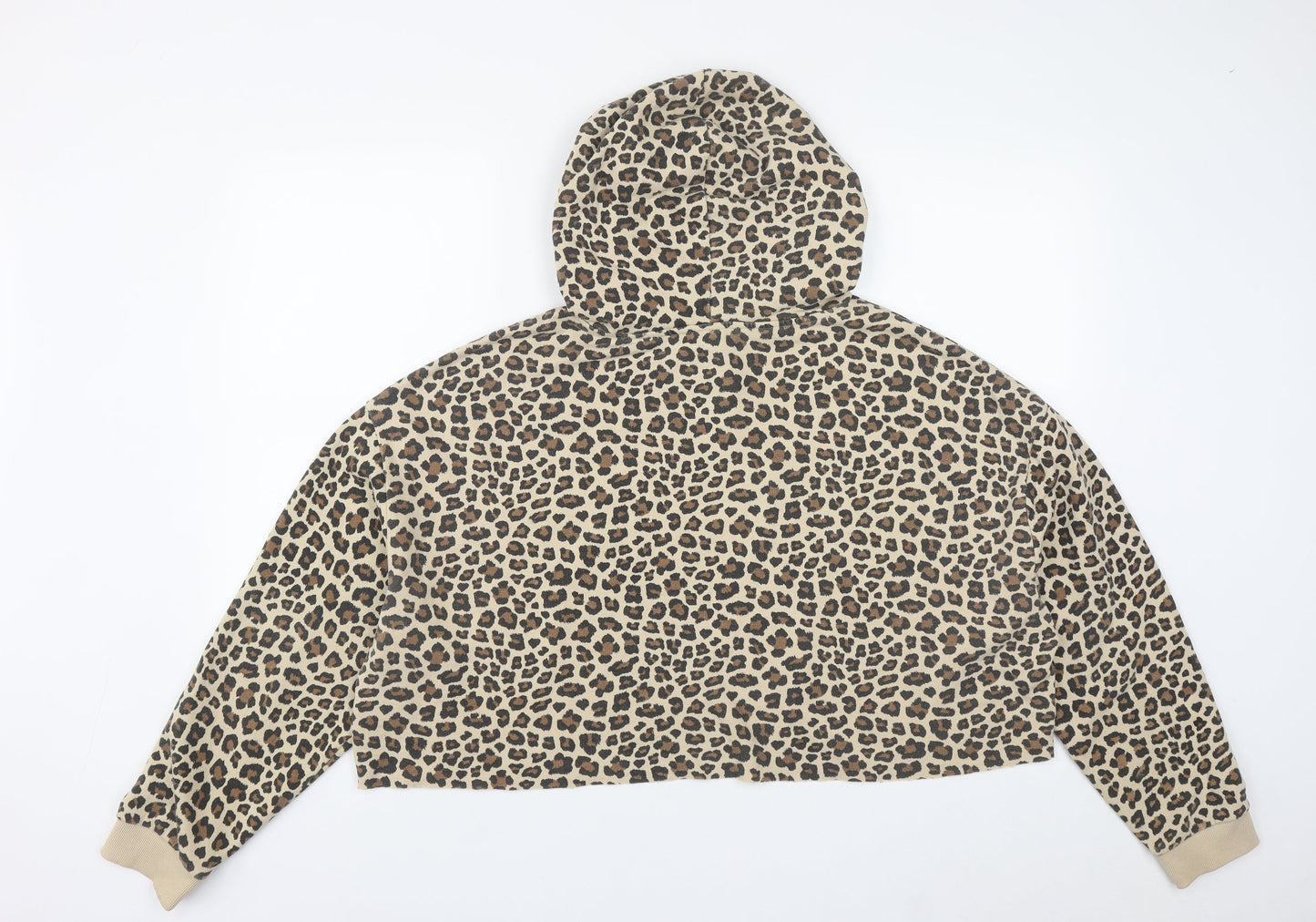 H&M Womens Multicoloured Geometric Polyester Pullover Hoodie Size XL  Drawstring