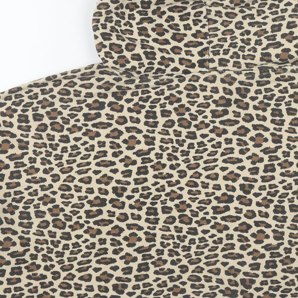 H&M Womens Multicoloured Geometric Polyester Pullover Hoodie Size XL  Drawstring