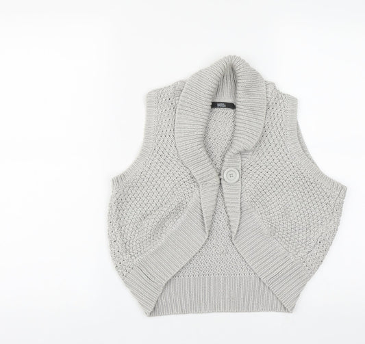 Womens UK Size 12 Marks and Spencer Grey Shrug Jumper
