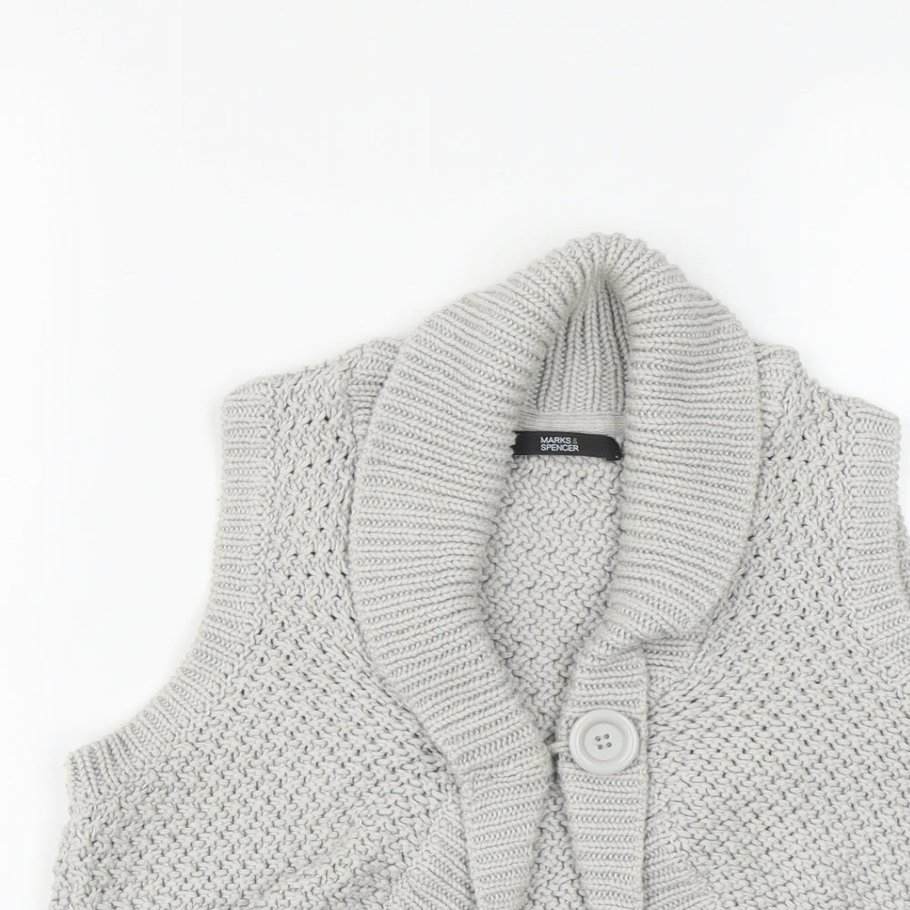 Womens UK Size 12 Marks and Spencer Grey Shrug Jumper