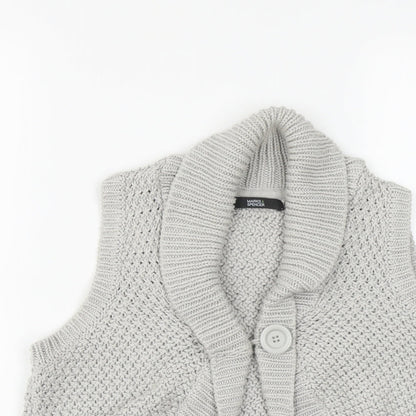 Womens UK Size 12 Marks and Spencer Grey Shrug Jumper