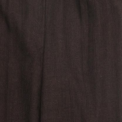 Autonomy Womens Brown Plaid Polyester Trousers  Size 12 L27 in Regular Zip