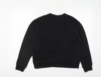 Disney Womens Black Round Neck  Polyester Pullover Jumper Size XS