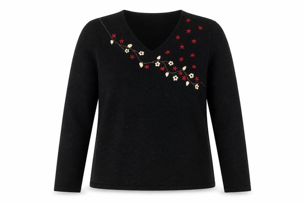Womens UK Size 14 Collection Black Pullover Jumper