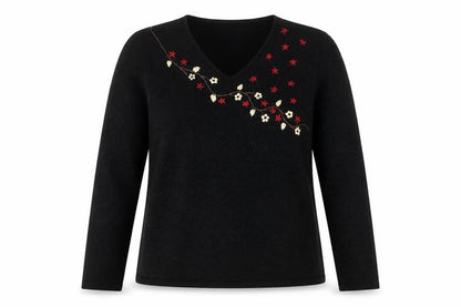 Womens UK Size 14 Collection Black Pullover Jumper
