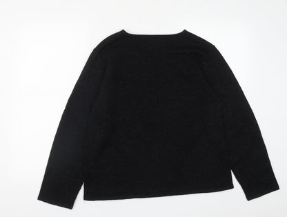 Womens UK Size 14 Collection Black Pullover Jumper